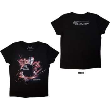 Mercancía David Gilmour: David Gilmour Ladies T-shirt: Luck & Strange Brighton (black) (back Print & Ex-tour) (small) S
