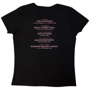 Mercancía David Gilmour: David Gilmour Ladies T-shirt: Luck & Strange London (black) (back Print & Ex-tour) (small) S