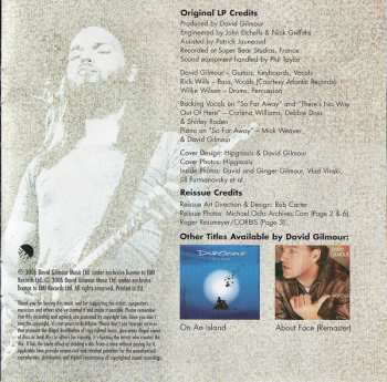 CD David Gilmour: David Gilmour