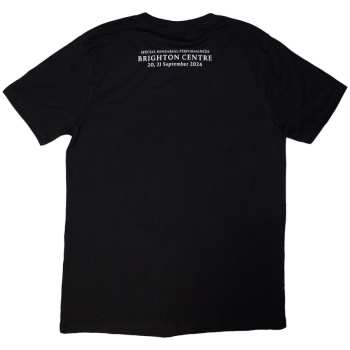 Mercancía David Gilmour: David Gilmour Unisex T-shirt: Luck & Strange Brighton (black) (back Print & Ex-tour) (small) S
