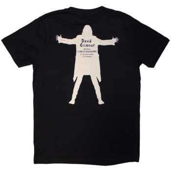 Mercancía David Gilmour: David Gilmour Unisex T-shirt: Luck & Strange Fortuna E Strano (black) (back Print & Ex-tour) (large) L