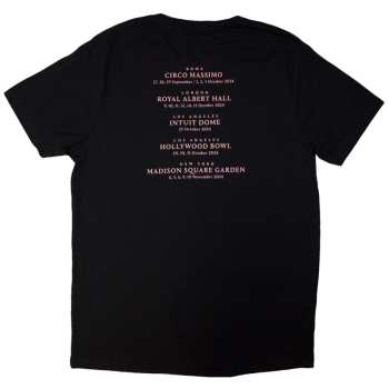 Mercancía David Gilmour: David Gilmour Unisex T-shirt: Luck & Strange London (black) (back Print & Ex-tour) (medium) M