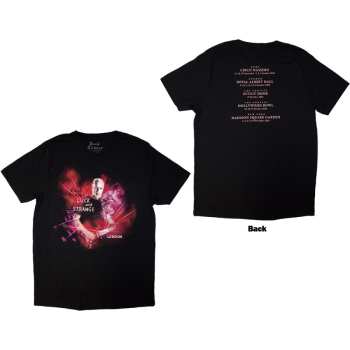 Mercancía David Gilmour: David Gilmour Unisex T-shirt: Luck & Strange London (black) (back Print & Ex-tour) (medium) M