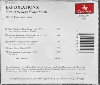 CD David Holzman: Explorations: New Amercian Piano Music