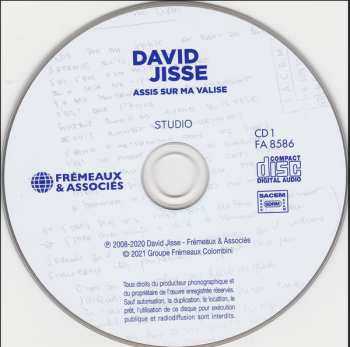 2CD David Jisse: Assis Sur Ma Valise