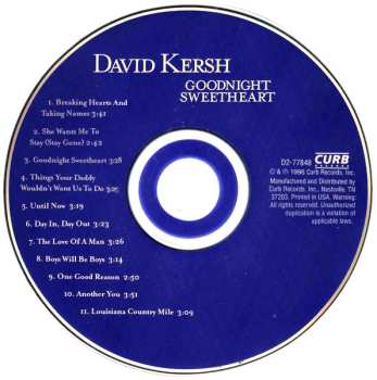 CD David Kersh: Goodnight Sweetheart