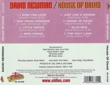 CD David "Fathead" Newman: House Of David