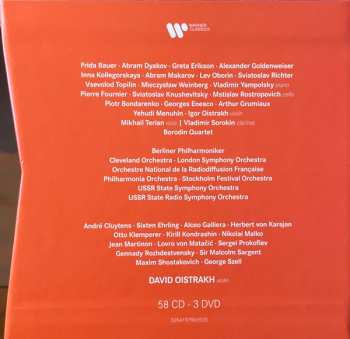 58CD/3DVD/Caja David Oistrach: The Warner Remastered Edition - (The Complete Columbia & HMV Recordings / Premieres, Rarities & Live Performances)