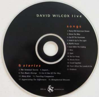 CD David Wilcox: Live Songs & Stories