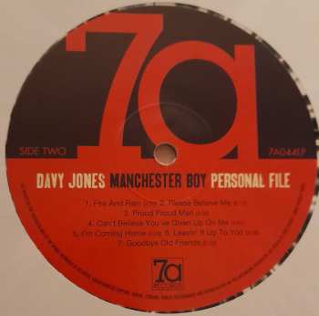 LP Davy Jones: Manchester Boy - Personal File CLR | DLX