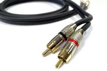 Técnica de áudio Dynavox Cinchkabel RCA Black 0,5m