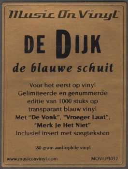 LP De Dijk: De Blauwe Schuit NUM | LTD | CLR