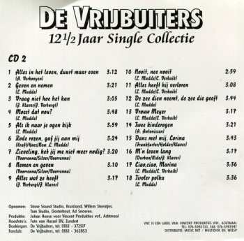 2CD De Vrijbuiters: 12 1/2 Jaar Single Collectie