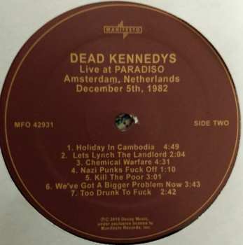4LP/Caja Dead Kennedys: DK 40