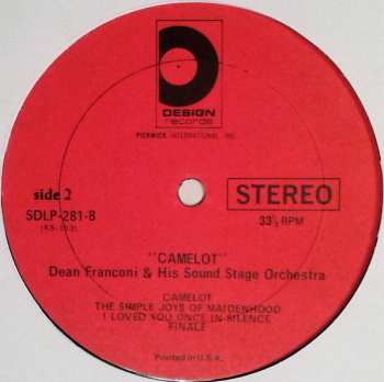 LP Dean Franconi And The Sound Stage Orchestra: Lerner & Loewe's Camelot