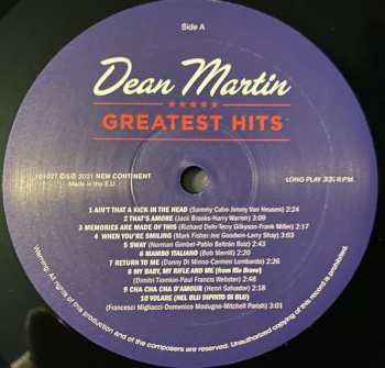 LP Dean Martin: Greatest Hits LTD