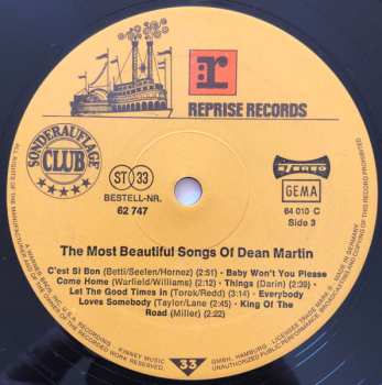 2LP Dean Martin: The Most Beautiful Songs Of...