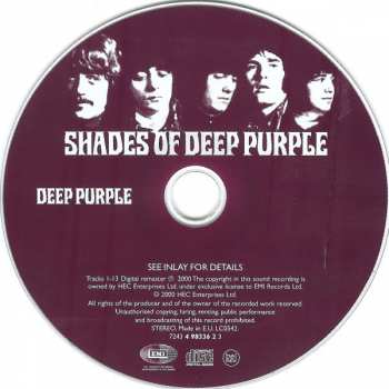 CD Deep Purple: Shades Of Deep Purple