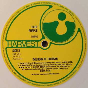 LP Deep Purple: The Book Of Taliesyn LTD | CLR