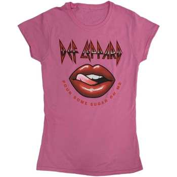 Merch Def Leppard: Mujeres Camiseta Pour Some Sugar On Me Lips Tour 2019
