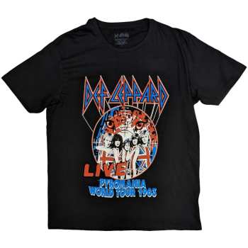 Merch Def Leppard: Camiseta Pyro World Tour