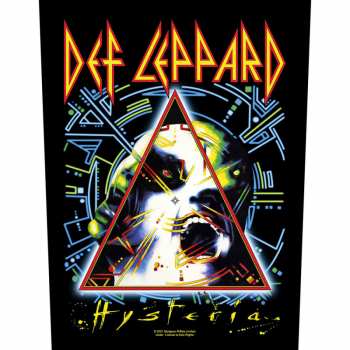 Merch Def Leppard: Aplicación en la espalda Hysteria