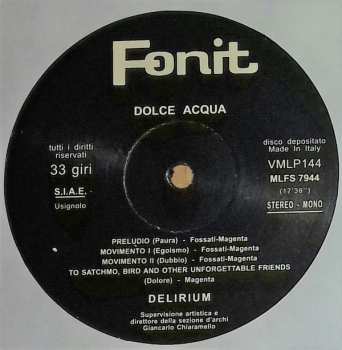 LP Delirium: Dolce Acqua