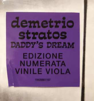 SP Demetrio Stratos: Daddy's Dream LTD | NUM