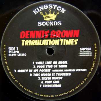 LP Dennis Brown: Tribulation Times