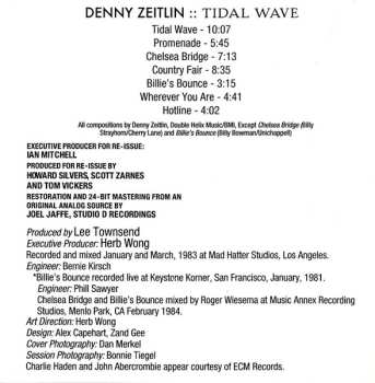 CD Denny Zeitlin: Tidal Wave