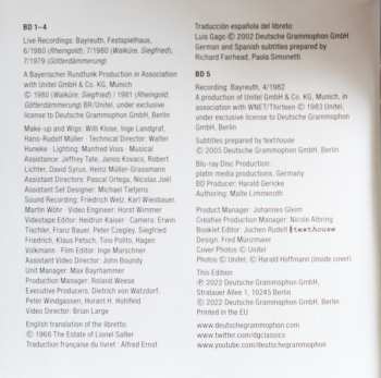 Caja/5Blu-ray Richard Wagner: Der Ring Des Nibelungen