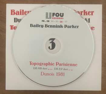 4CD/Caja Evan Parker: Topographie Parisienne (Dunois, April 2nd, 3d & 4th, 1981)