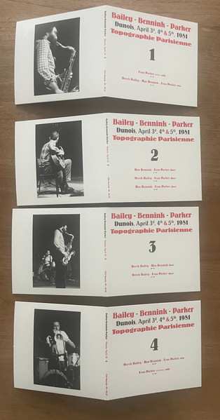 4CD/Caja Evan Parker: Topographie Parisienne (Dunois, April 2nd, 3d & 4th, 1981)