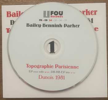 4CD/Caja Evan Parker: Topographie Parisienne (Dunois, April 2nd, 3d & 4th, 1981)