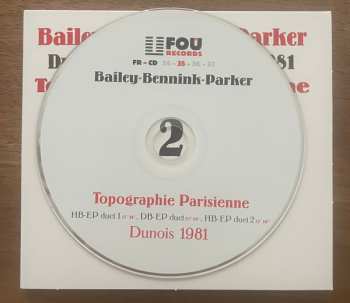 4CD/Caja Evan Parker: Topographie Parisienne (Dunois, April 2nd, 3d & 4th, 1981)