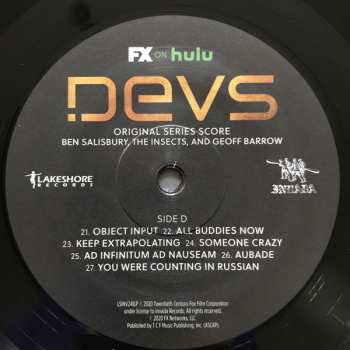 3LP Ben Salisbury: Devs (Original Series Score)
