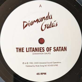LP Diamanda Galás: The Litanies Of Satan