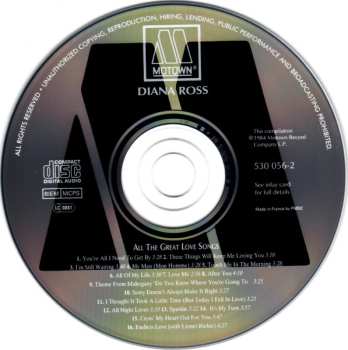 CD Diana Ross: All The Great Love Songs