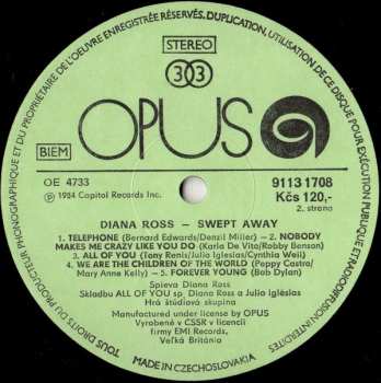 LP Diana Ross: Swept Away