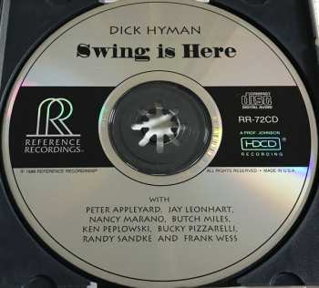 CD Dick Hyman: Swing Is Here