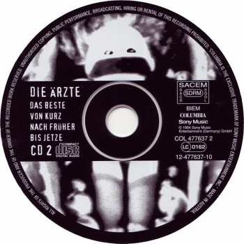 2CD Die Ärzte: Das Beste Von Kurz Nach Früher Bis Jetze