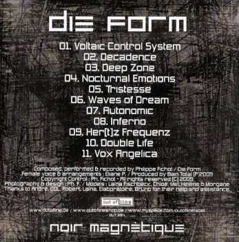 CD Die Form: Noir Magnétique