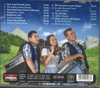 CD Die Jungen Pseirer: Die Schönsten Tiroler Heimatlieder