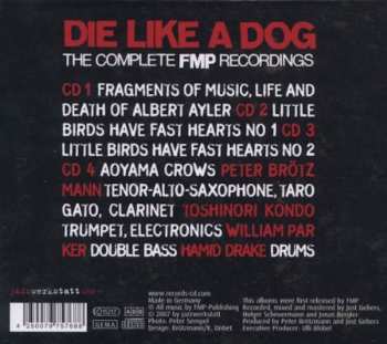 4CD/Caja Die Like A Dog Quartet: The Complete FMP Recordings