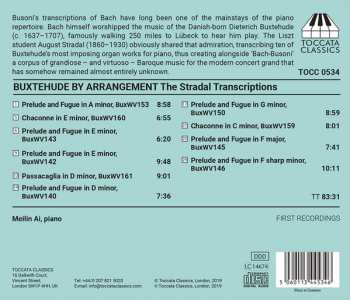 CD Dieterich Buxtehude: Buxtehude By Arrangement: The Complete Piano Transcriptions By August Stradal