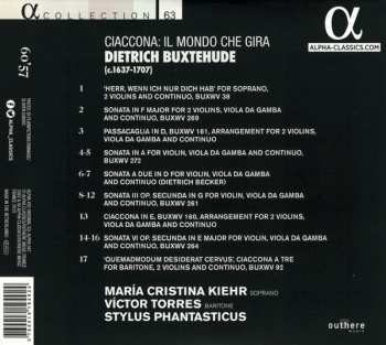 CD Dieterich Buxtehude: Ciaccona: Il Mondo Che Gira