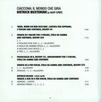 CD Dieterich Buxtehude: Ciaccona: Il Mondo Che Gira