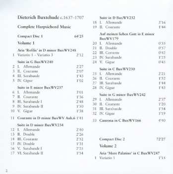 4CD Dieterich Buxtehude: Complete Harpsichord Music