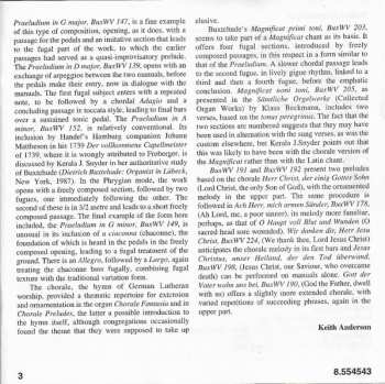 CD Dieterich Buxtehude: Dietrich Buxtehude Organ Music Vol.1