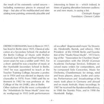 CD Dietrich Erdmann: Kammermusik Mit Streichern